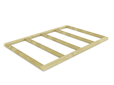 Wooden shed bases 7x5 (W-212cm x D-147cm), made of 38mm x 63mm