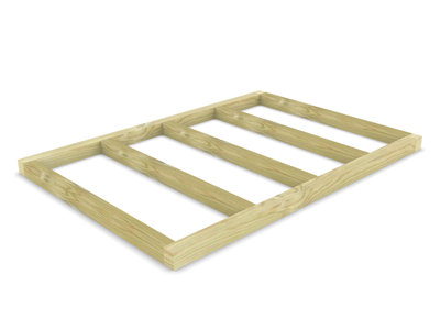 Wooden shed bases 7x5 (W-212cm x D-147cm), made of 38mm x 89mm