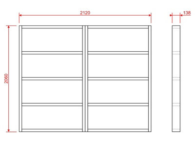 Wooden shed bases 7x7 (W-212cm x D-206cm)