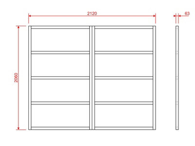 Wooden shed bases 7x7 (W-212cm x D-206cm)