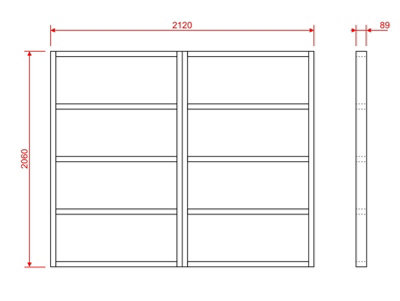 Wooden shed bases 7x7 (W-212cm x D-206cm)