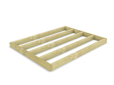 Wooden shed bases 8x6 (W-236cm x D-182cm), made of 38mm x 140mm