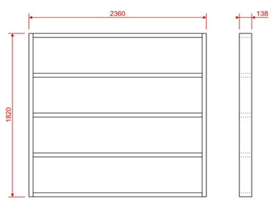 Wooden shed bases 8x6 (W-236cm x D-182cm)