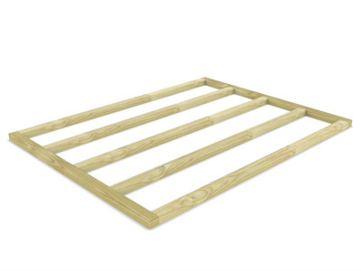 Wooden shed bases 8x6 (W-236cm x D-182cm), made of 38mm x 63mm