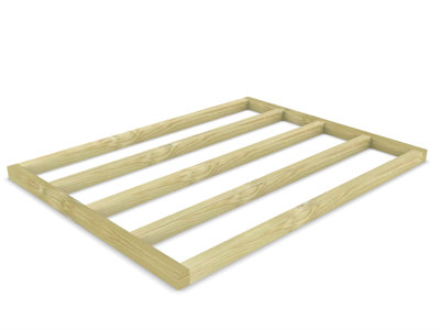 Wooden shed bases 8x6 (W-236cm x D-182cm), made of 38mm x 89mm