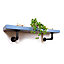 Wooden Shelf with Bracket PIPE Black 145mm Nordic Blue Length of 110cm