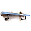 Wooden Shelf with Bracket PIPE Grey 145mm Nordic Blue Length of 210cm