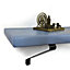 Wooden Shelf with Bracket PP-GALA 225mm Nordic Blue Length of 100cm