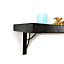 Wooden Shelf with Bracket PP-NEO 225mm Charcoal Length of 90cm