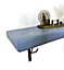 Wooden Shelf with Bracket PP-TREE 175mm Nordic Blue Length of 230cm