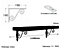 Wooden Shelf with Bracket WOZ 190x140mm Black 225mm Teak Length of 110cm