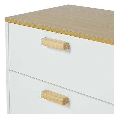 Wooden Side Cabinet with 2 Drawers 48 x 40 x 54cm - 4