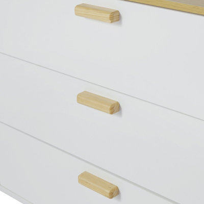 Wooden Side Cabinet with 3 Drawers 76x40x79 cm - 4