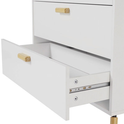 Wooden Side Cabinet with 3 Drawers 76x40x79 cm - 5