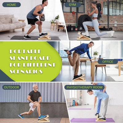 Calf Stretcher Slant Board PP Calf Stretching Foot Inversion Slant