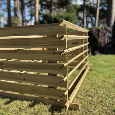 Wooden Slatted Garden Composter (65cm x 120cm) - 6