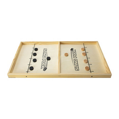 Wooden Sling Puck Game by Winning