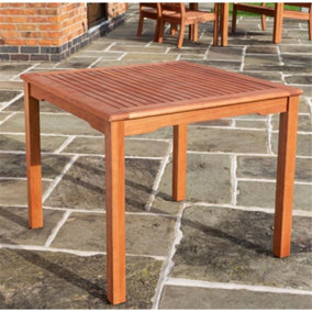 Wooden Square Garden Dining Table