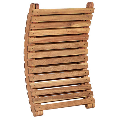 Wooden Sun Lounger with Cushion Grey LUINO - 6