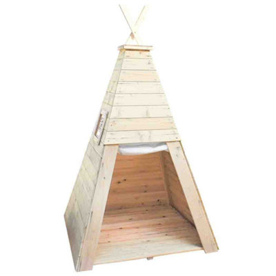 Wooden Teepee Playhouse - A Magical Hideaway - Indoor And Outdoor Play