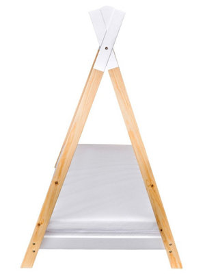 Wooden Teepee Two-Tone Toddler Bed
