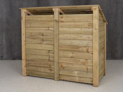 Wooden tool and log store - 8