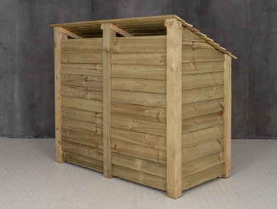 Wooden tool and log store