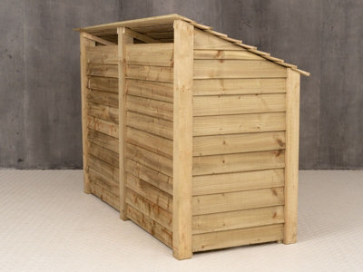 Wooden tool and log store