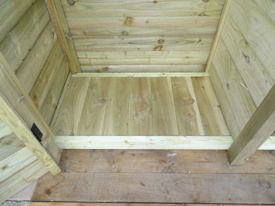 Wooden tool store (roof sloping back) - 3