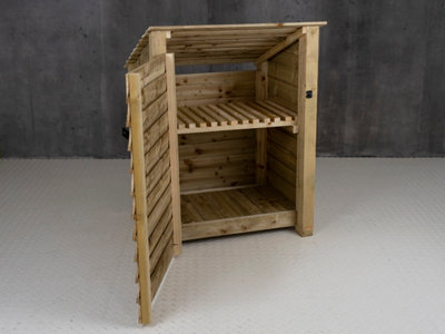 Wooden tool store (roof sloping back) - 9