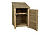 Wooden tool store with storage shelf, garden storage W-79cm, H-126cm, D-88cm - natural (light green) finish