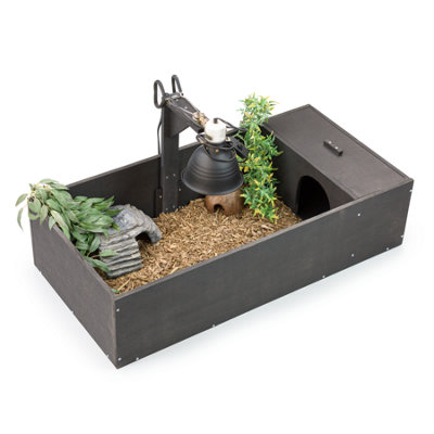 Wooden Tortoise Table Natural Reptile Hide DIY at B&Q