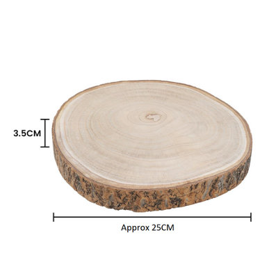 Wooden Tree Trunk Rustic Cake Stand