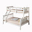 Wooden Triple Bunk Bed Children Bedroom Furniture pine Frame 3FT Single 4FT6 Double 3 Sleeper Kids Bed