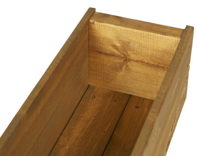 Wooden Trough Planters Container Plant Flower Boxes 60cm Set of 2 - 3