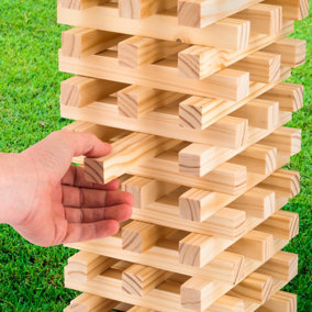 Wooden Tumbling Giant Jenga Tower Game indoor and outdoor