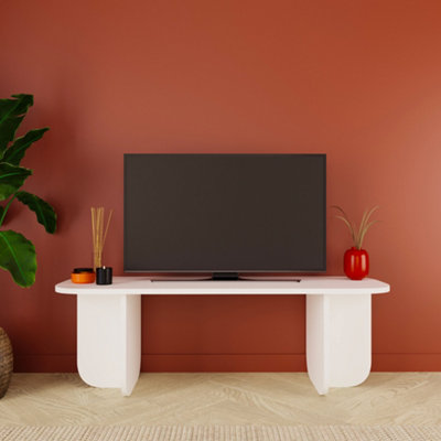 Wooden TV Stand 100 cm Small TV Unit for TVs up to 43 Inch, Modern ...