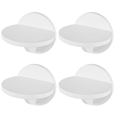Wooden Wall Mounted Cat Steps Set Of 4 White Round Post Steps - Durable ...