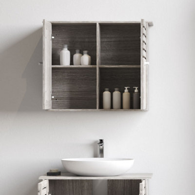 Wooden Waterproof Wall-Mounted Bathroom Cabinet 600 x 492 mm