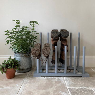 Outdoor boot store rack