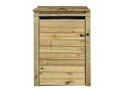 Wooden Wheelie Bin Store (Single - 4
