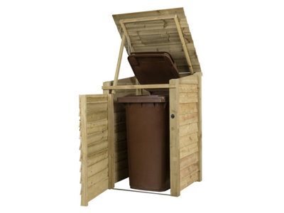Wooden Wheelie Bin Store (Single