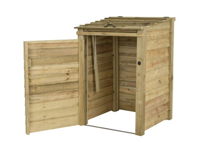 Wooden Wheelie Bin Store (Single - 4