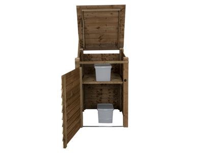 Wooden Wheelie Bin Store (Single