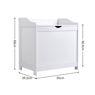 Wooden White Lift Top Toy Box Storage Box