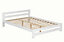 Wooden Xiamen Bed, Slatted Bed Frame, Guest Bed, Bedroom Furniture - White 4FT6