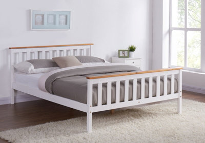 King white on sale headboard wood