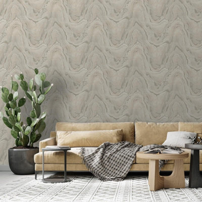 WOODGRAIN NATURAL HEAVYWEIGHT WALLPAPER MURIVA 199501