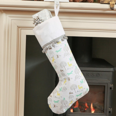 Woodland Animal Xmas Tree Decoration Christmas Gift Bag Christmas Stocking Price Comparisons | Compare The Build