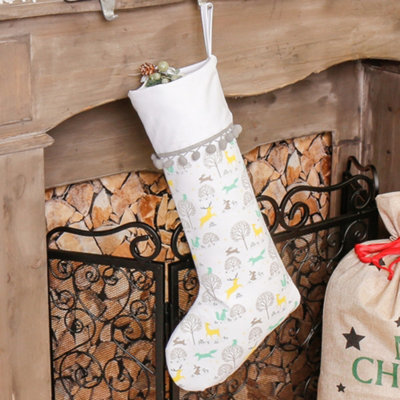Woodland Animal Xmas Tree Decoration Christmas Gift Bag Christmas Stocking - 3